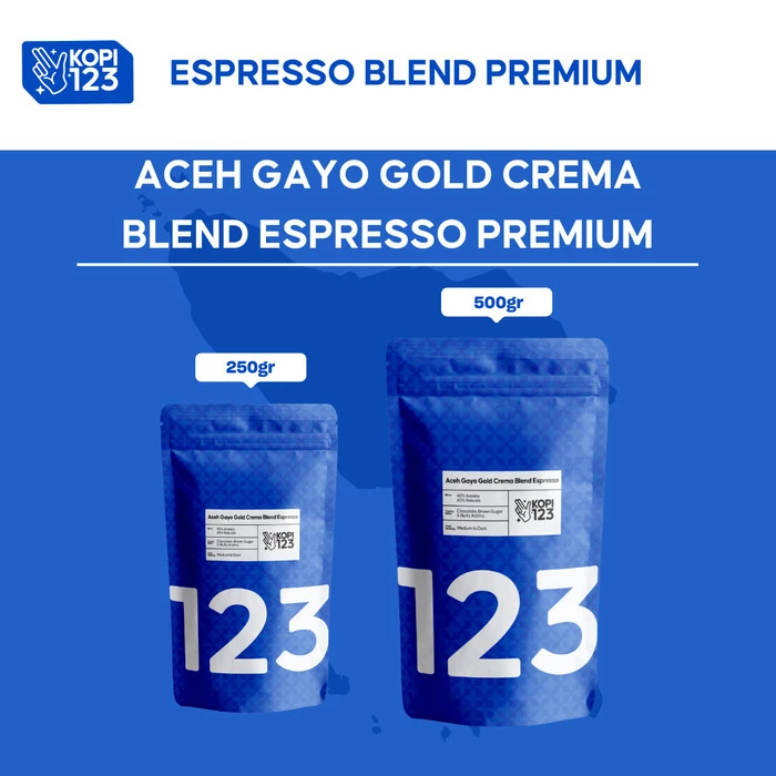 ACEH COFFEE GAYO GOLD CREMA BLEND ESPRESSO 500gr
